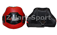 Защита корпуса (жилет) тренера PU ZELART (безразмерная, крепл. на липучках, красно-черная)